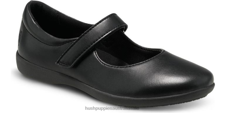 Black Leather Big Kid's Lexi Mary Jane Girl Hush Puppies Shoes F264D370