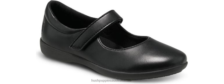 Black Leather Big Kid's Lexi Mary Jane Girl Hush Puppies Shoes F264D370
