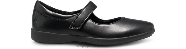 Black Leather Big Kid's Lexi Mary Jane Girl Hush Puppies Shoes F264D370
