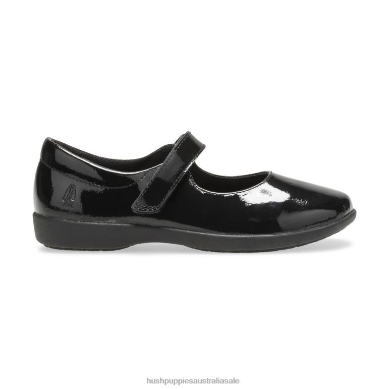 Black Patent Big Kid's Lexi Mary Jane Girl Hush Puppies Shoes F264D372