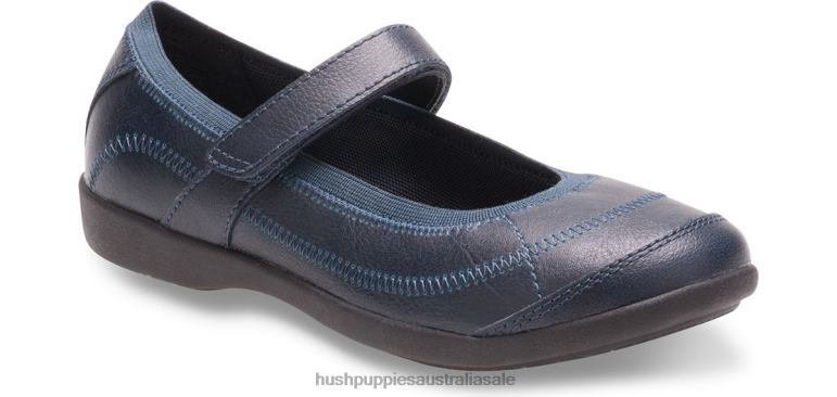 Navy Little Kid's Reese Mary Jane Girl Hush Puppies Shoes F264D367