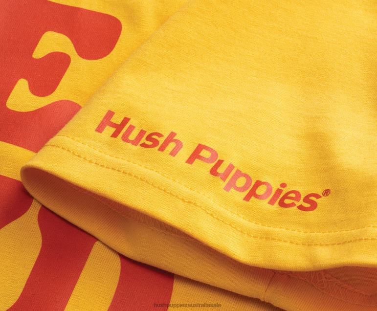 Summer Yellow Be Kind Graphic Tee Men Hush Puppies T-Shirts F264D363