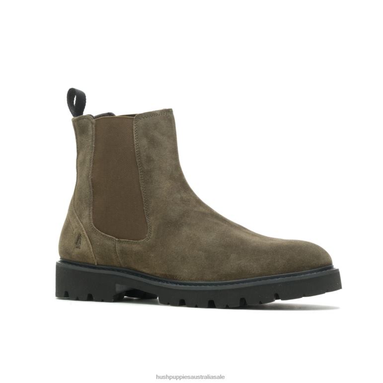 Deep Olive Suede Jude Chelsea Boot Men Hush Puppies Boot F264D267