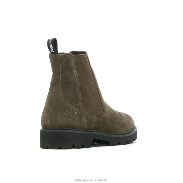 Deep Olive Suede Jude Chelsea Boot Men Hush Puppies Boot F264D267
