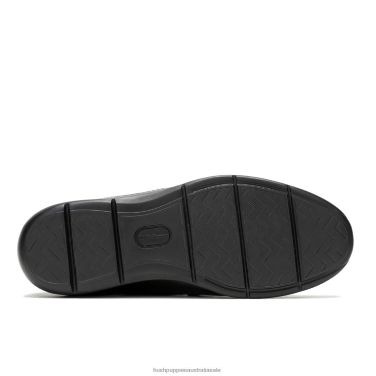 Bold Black Leather Julian Loafer Men Hush Puppies Loafer F264D306