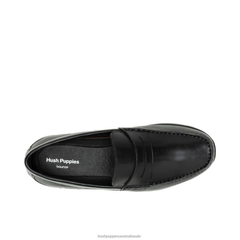 Bold Black Leather Julian Loafer Men Hush Puppies Loafer F264D306