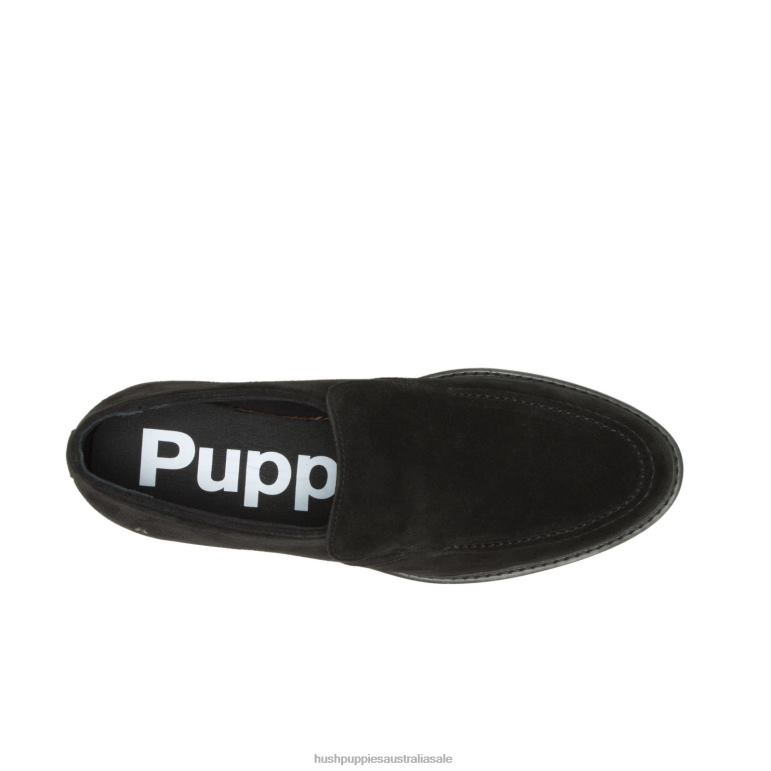 Bold Black Suede Earl Loafer Men Hush Puppies Loafer F264D309