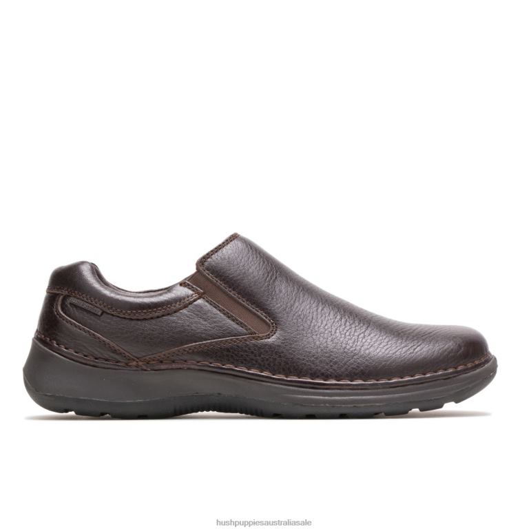 Dark Brown Leather Lunar II Men Hush Puppies Loafer F264D349