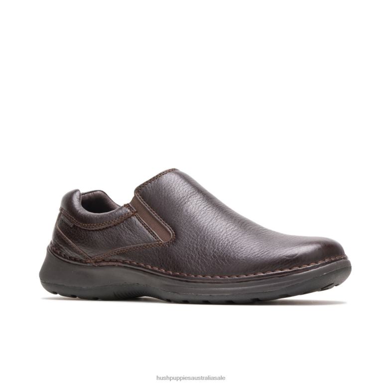 Dark Brown Leather Lunar II Men Hush Puppies Loafer F264D349