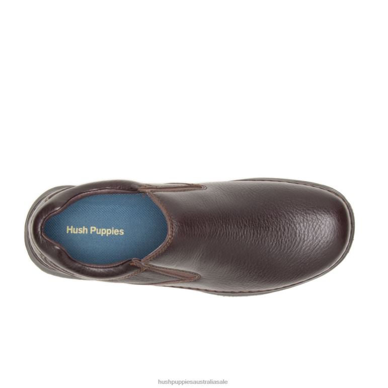 Dark Brown Leather Lunar II Men Hush Puppies Loafer F264D349