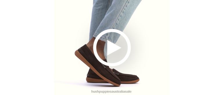 Dark Brown Nubuck Finley Loafer Men Hush Puppies Loafer F264D310