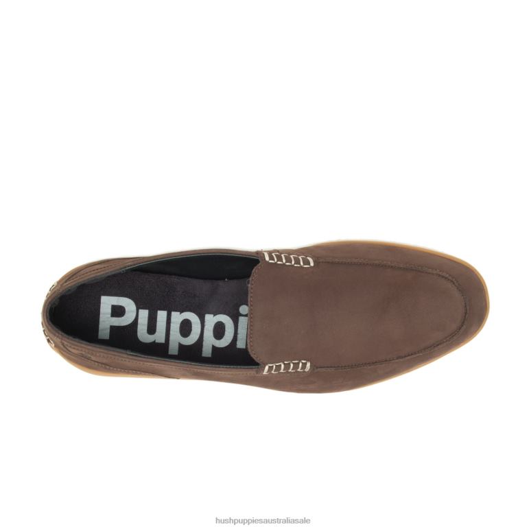 Dark Brown Nubuck Finley Loafer Men Hush Puppies Loafer F264D310
