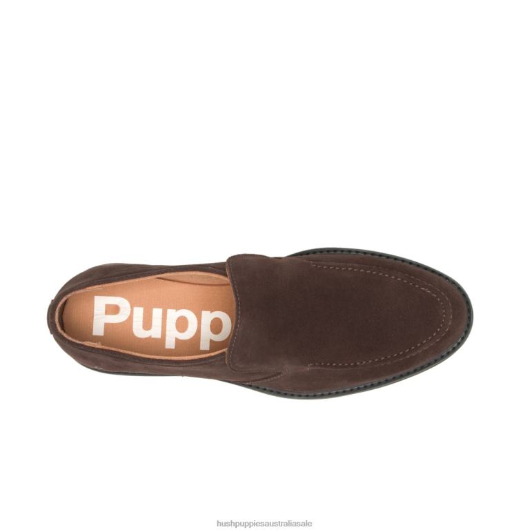 Dark Brown Suede Earl Loafer Men Hush Puppies Loafer F264D307