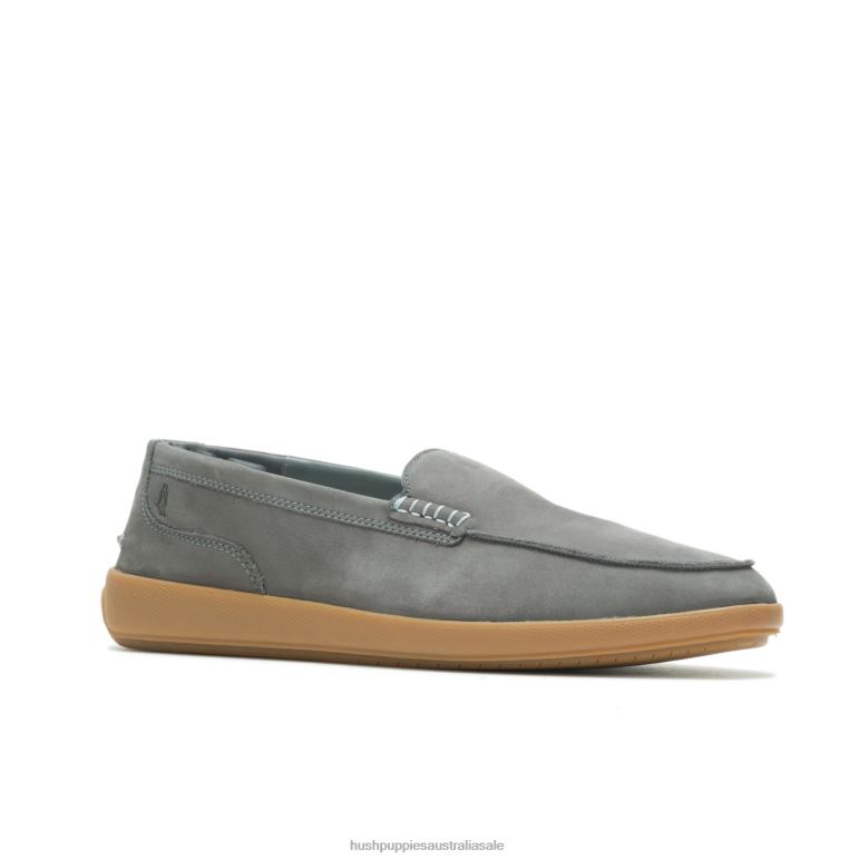 Dark Grey Nubuck Finley Loafer Men Hush Puppies Loafer F264D313