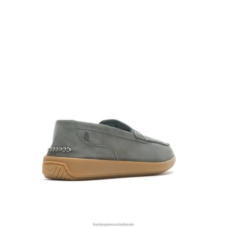 Dark Grey Nubuck Finley Loafer Men Hush Puppies Loafer F264D313