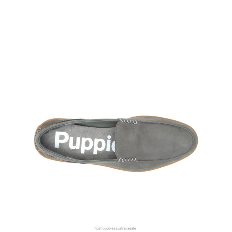 Dark Grey Nubuck Finley Loafer Men Hush Puppies Loafer F264D313