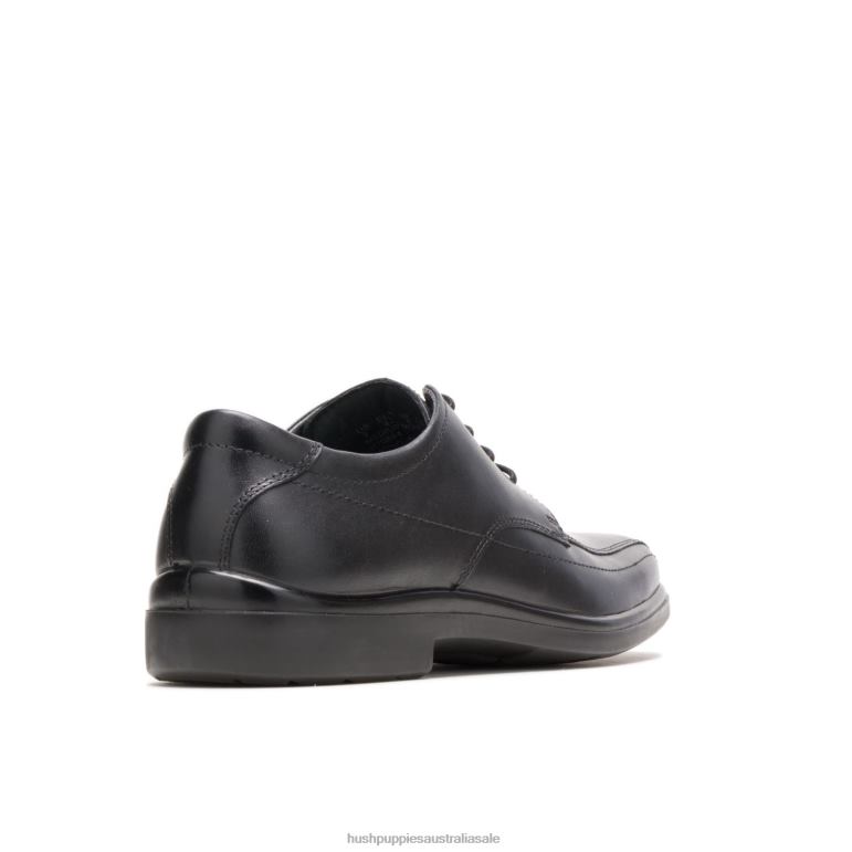 Black Leather Venture Men Hush Puppies Oxford F264D304