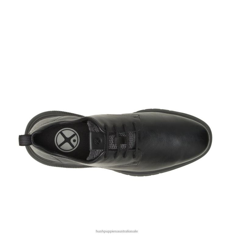 Bold Black Leather Advance Lace Up Oxford Men Hush Puppies Oxford F264D289