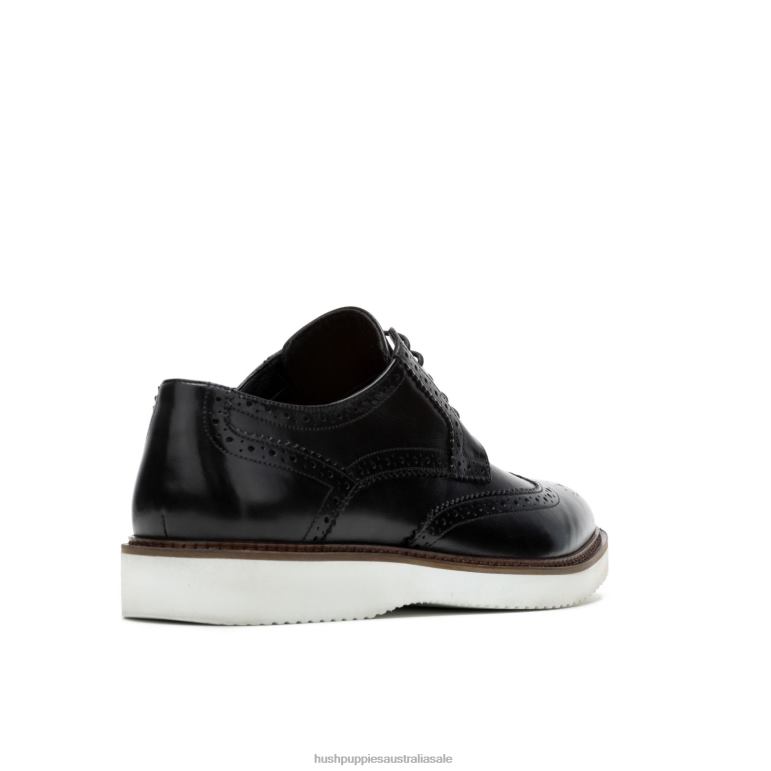 Bold Black Leather Everett Wingtip Oxford Men Hush Puppies Oxford F264D286