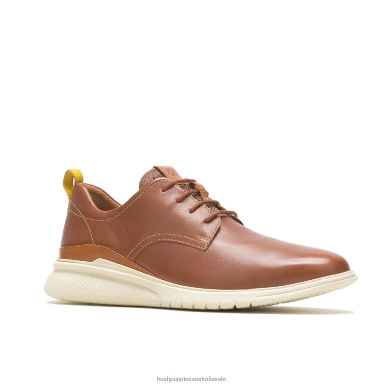 Cognac Leather Advance Lace Up Oxford Men Hush Puppies Oxford F264D288