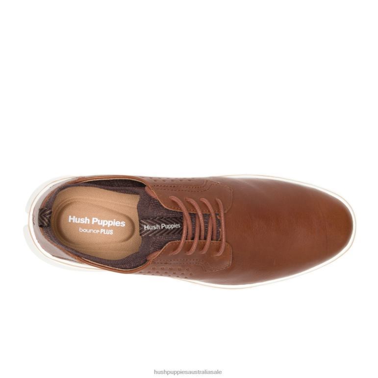 Cognac Leather Bennet Plain Toe Oxford Men Hush Puppies Oxford F264D283