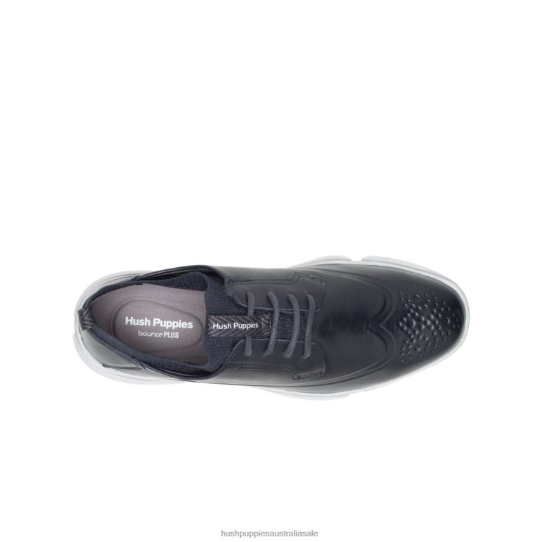 Navy Leather Bennet Wingtip Oxford Men Hush Puppies Oxford F264D298