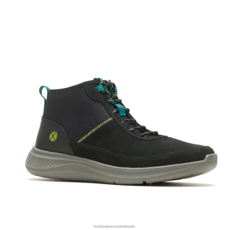 Bold Black Nubuck Elevate Chukka Men Hush Puppies Sneaker F264D341