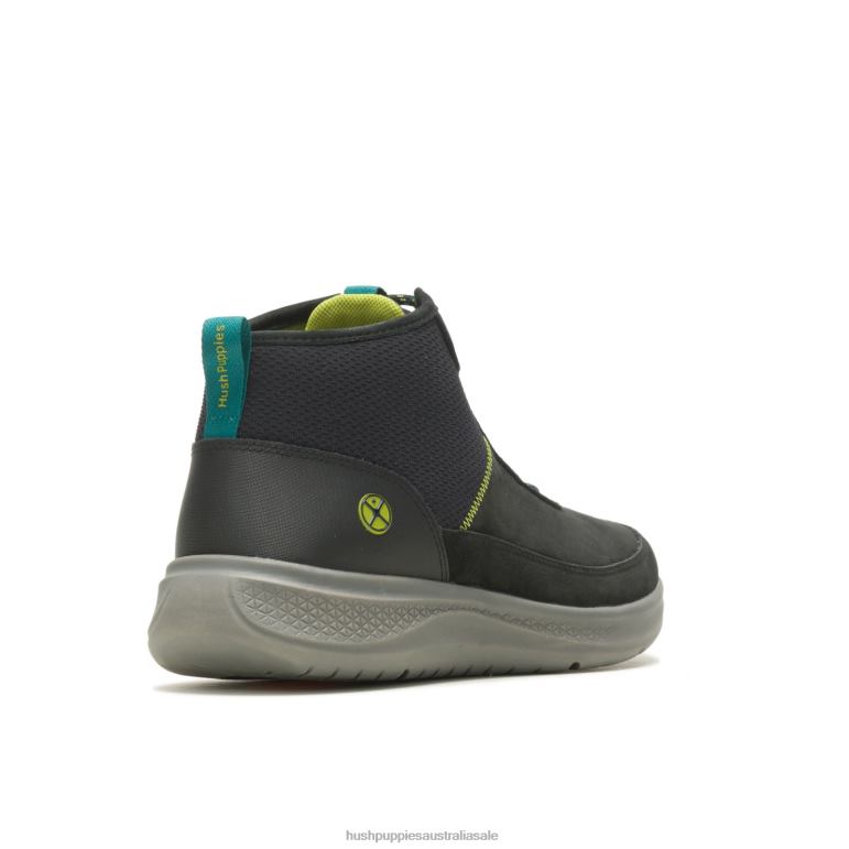 Bold Black Nubuck Elevate Chukka Men Hush Puppies Sneaker F264D341