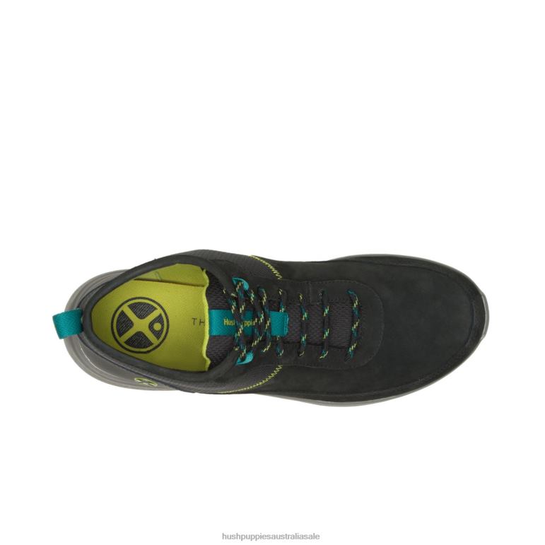 Bold Black Nubuck Elevate Chukka Men Hush Puppies Sneaker F264D341