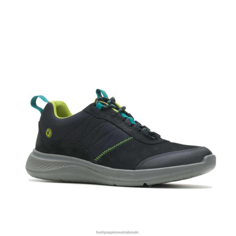 Bold Black Nubuck Elevate Hiker Sneaker Men Hush Puppies Sneaker F264D323