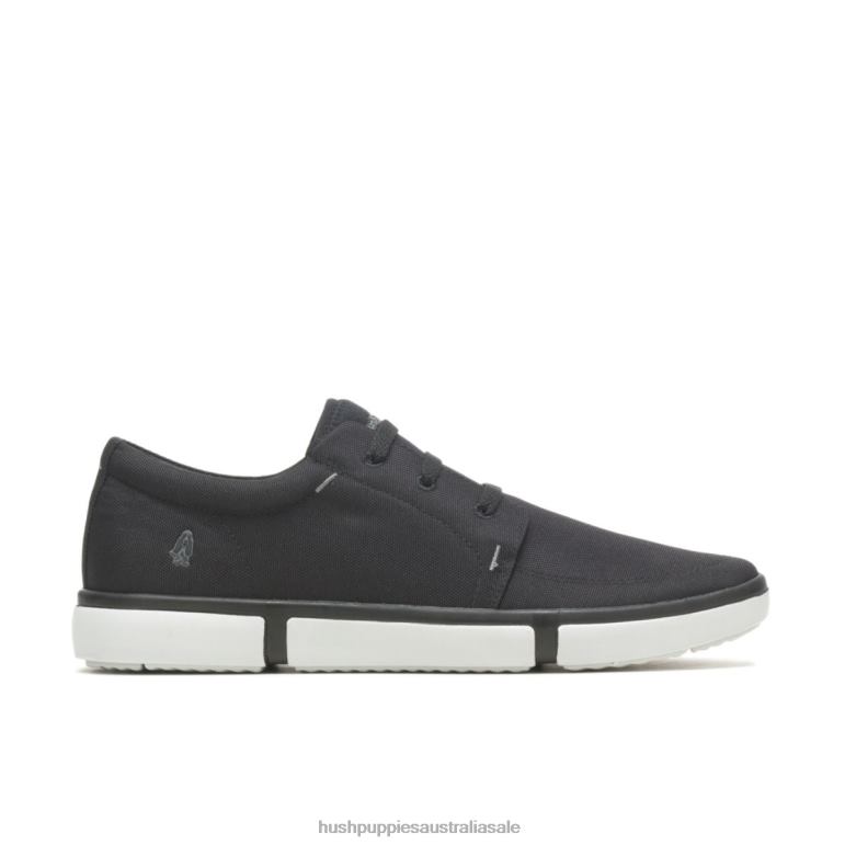 Bold Black Textile Briggs Plain Toe Sneaker Men Hush Puppies Sneaker F264D292