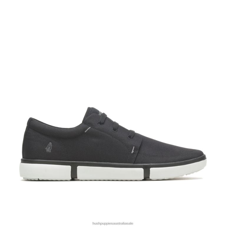 Bold Black Textile Briggs Plain Toe Sneaker Men Hush Puppies Sneaker F264D292