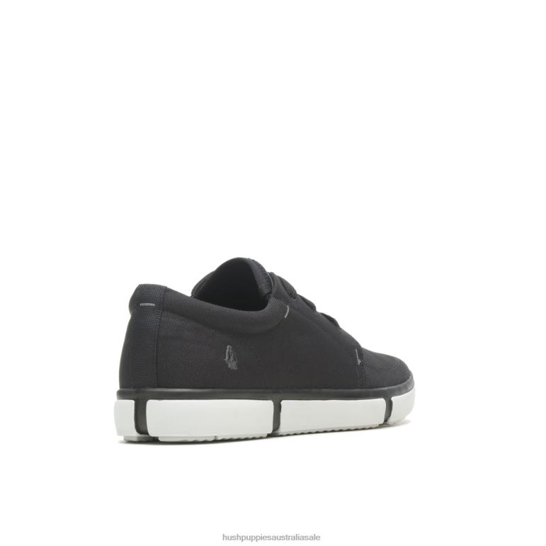 Bold Black Textile Briggs Plain Toe Sneaker Men Hush Puppies Sneaker F264D292