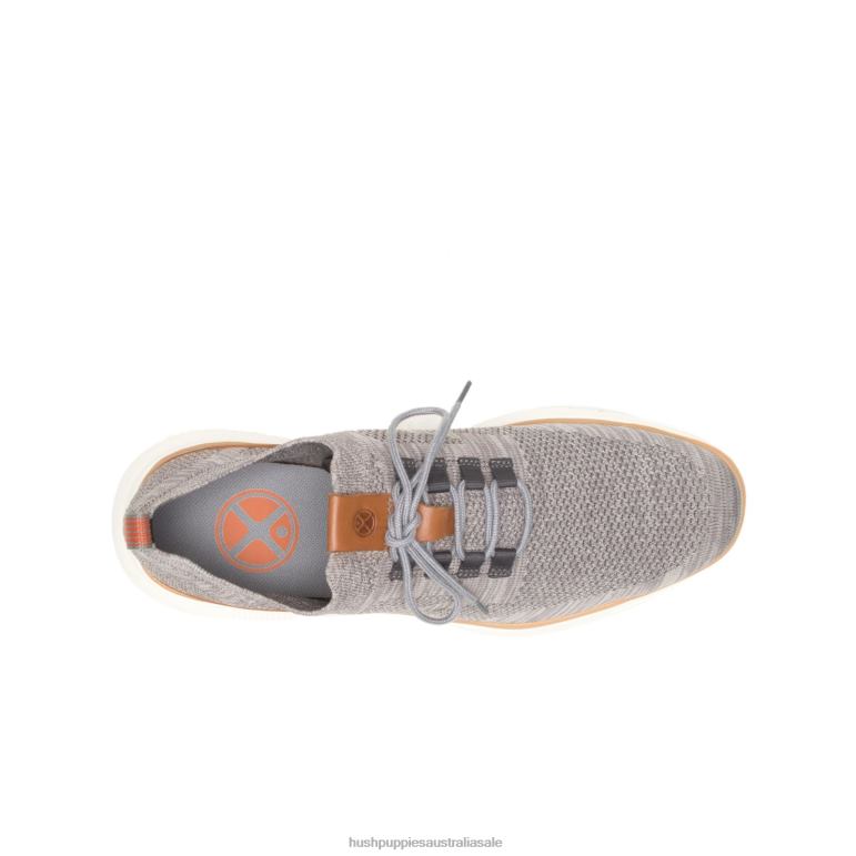 Dark Grey Knit Advance Knit Lace Up Men Hush Puppies Sneaker F264D290