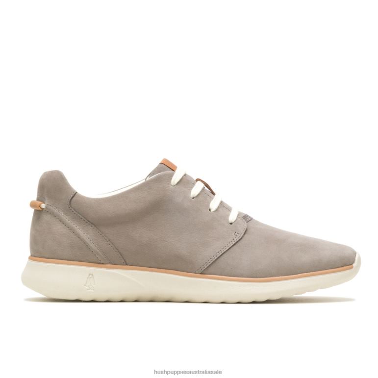 Light Grey Nubuck The Good Lace Up Sneaker Men Hush Puppies Sneaker F264D322