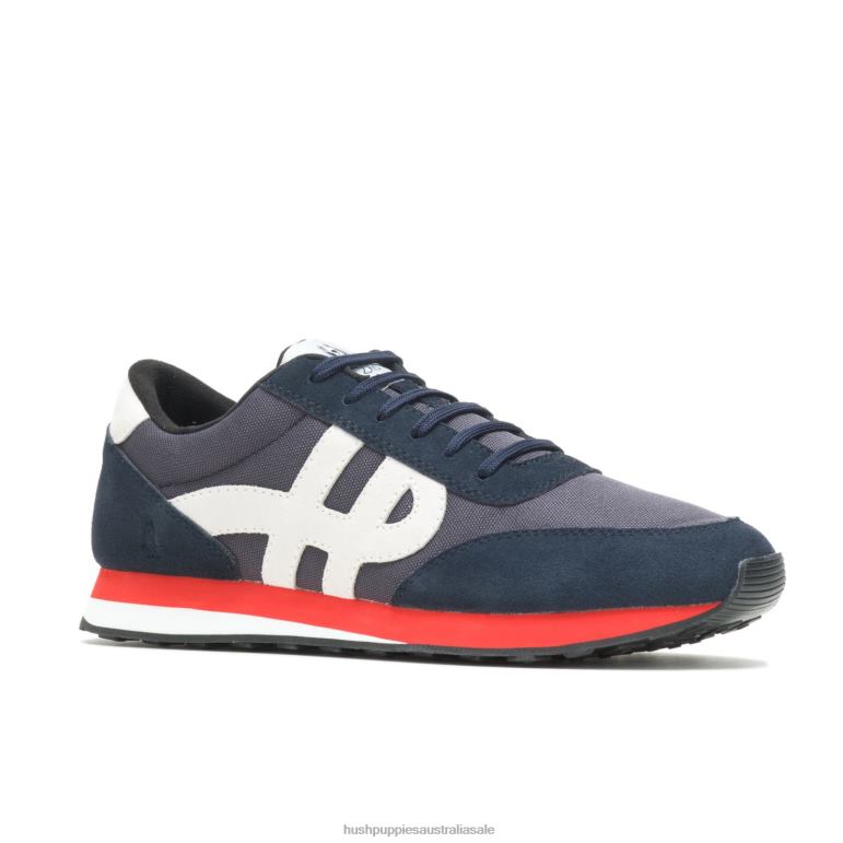 Navy Suede/White Seventy8 Sneaker Men Hush Puppies Sneaker F264D330