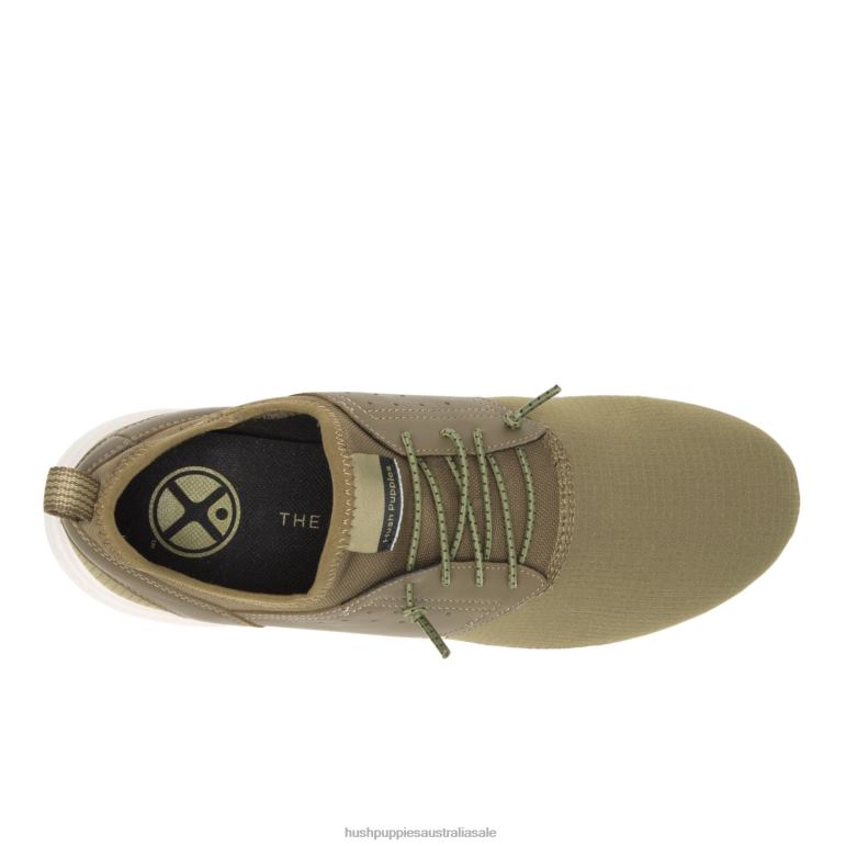 Olive Green Elevate Bungee Sneaker Men Hush Puppies Sneaker F264D336