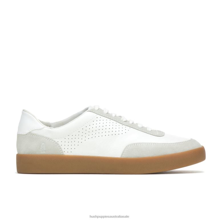White Grey Suede Charlie Court Sneaker Men Hush Puppies Sneaker F264D329
