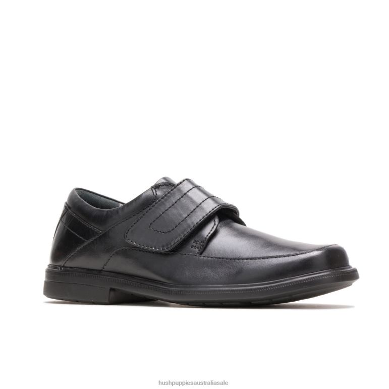 Black Leather Peri Hopper Men Hush Puppies Walking Shoes F264D362