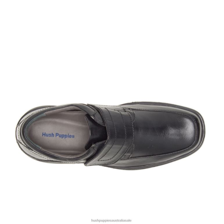 Black Leather Peri Hopper Men Hush Puppies Walking Shoes F264D362