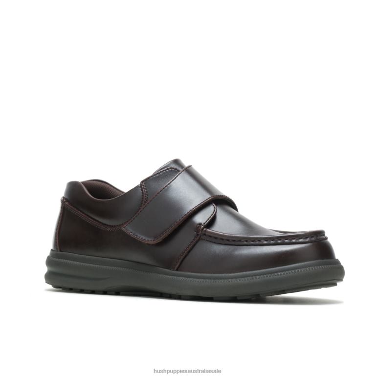 Dark Brown Leather Gil Men Hush Puppies Walking Shoes F264D356