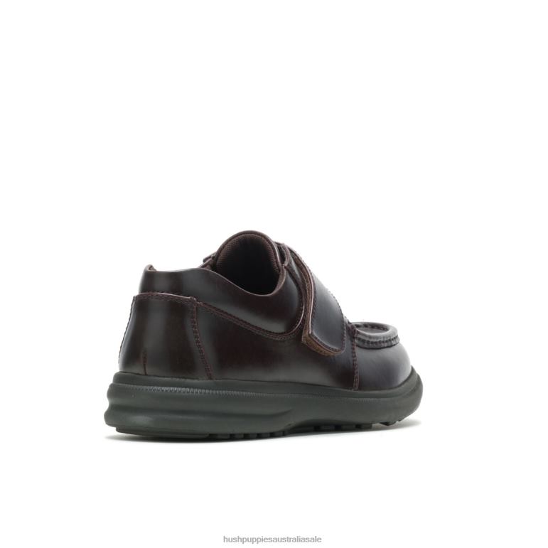 Dark Brown Leather Gil Men Hush Puppies Walking Shoes F264D356