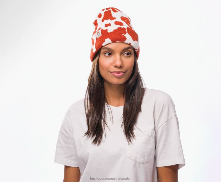 Cow Print Knit Beanie Women Hush Puppies Beanie F264D252