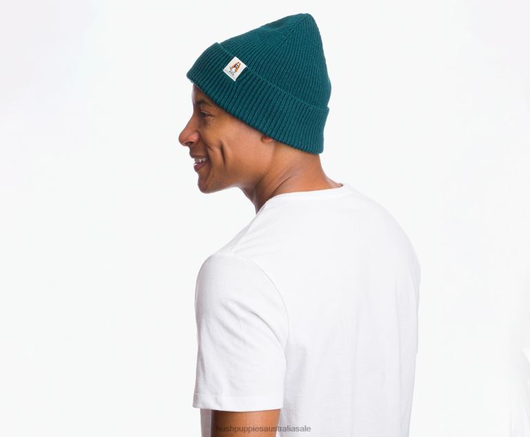 Deep Teal Knit Beanie Women Hush Puppies Beanie F264D250