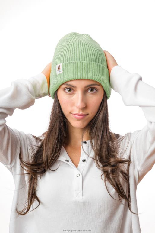 Light Sage Green Knit Beanie Women Hush Puppies Beanie F264D258