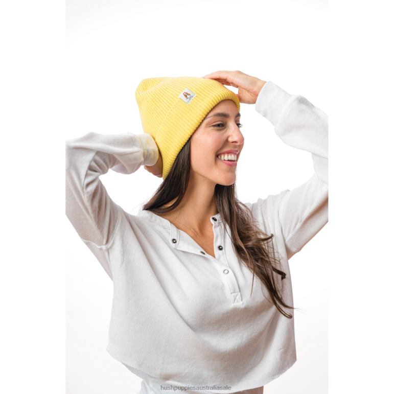 Sunshine Yellow Knit Beanie Women Hush Puppies Beanie F264D260