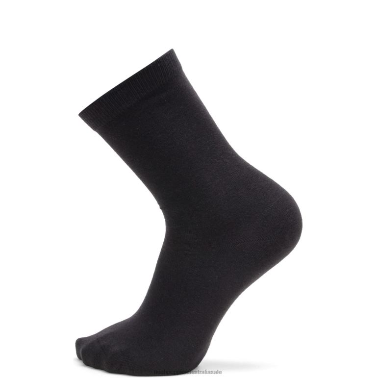 Black Unisex Core Crew Sock Women Hush Puppies Socks F264D264