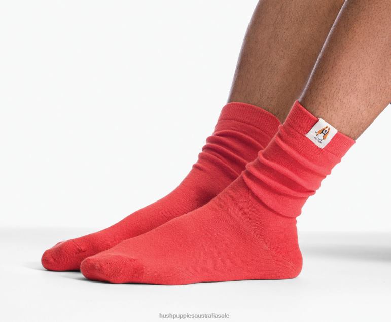 Black Unisex Core Crew Sock Women Hush Puppies Socks F264D264