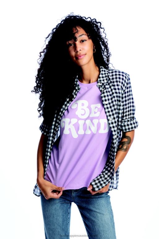 Taffy Pruple Be Kind Graphic Tee Women Hush Puppies T-Shirts F264D237