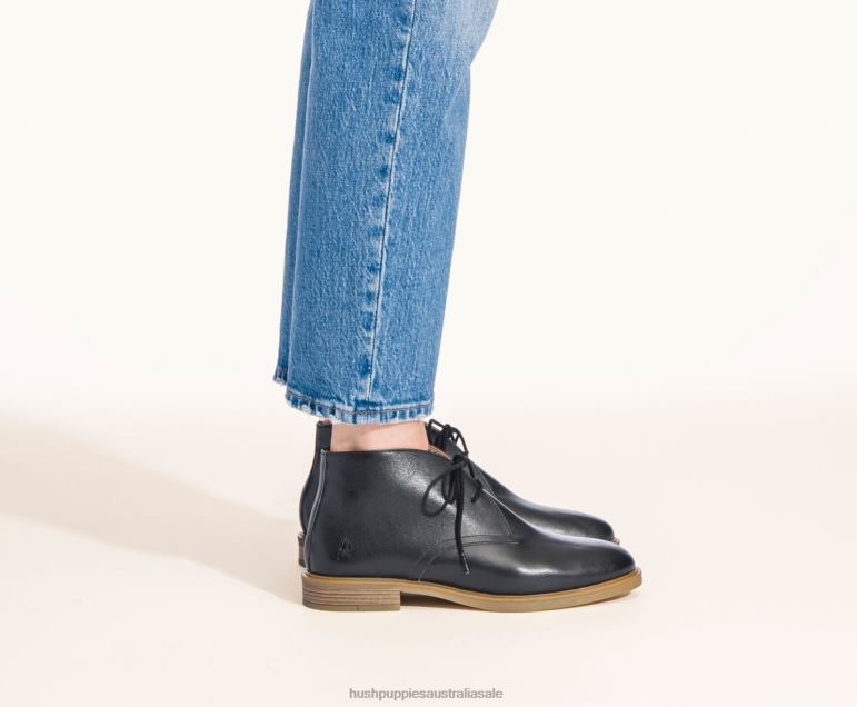 Black Leather Bailey Chukka 2 Women Hush Puppies Boot F264D200